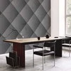 Artgeist Fototapetas - Pilkas symmetry - geometric pattern in concrete pattern with light joints
