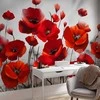 Artgeist Fototapetas - Poppies in the Moonlight