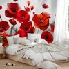 Artgeist Fototapetas - Poppies in the Moonlight