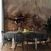 Artgeist Fototapetas - Rock abstraction - ruda and beige pattern in the style of cracked stone