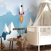 Artgeist Fototapetas - Rocket in the Clouds