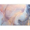 Artgeist Fototapetas - Rožinė and Mėlyna Marble - Abstract Watercolour With Gold Accent
