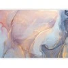 Artgeist Fototapetas - Rožinė and Mėlyna Marble - Abstract Watercolour With Gold Accent