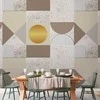 Artgeist Fototapetas - rusvai gelsvas and Gold Geometric Pattern