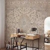 Artgeist Fototapetas - Sand carpet - worn Persian carpet with rich decorative motifs