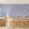 Artgeist Fototapetas - Sea Abstraction - Intriguing Composition of Wavy Shapes in Shades of Mėlyna