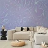 Artgeist Fototapetas - Sea Abstraction - Intriguing Composition of Wavy Shapes in Shades of Mėlyna