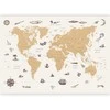Artgeist Fototapetas - Sea Wolf Map - Countries With Pirate Illustrations