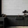 Artgeist Fototapetas - Snow Brick - Pattern Imitating a Brick Wall in Baltas