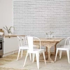 Artgeist Fototapetas - Snow Brick - Pattern Imitating a Brick Wall in Baltas
