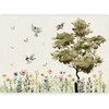 Artgeist Fototapetas - Spring Meadow - a Clearing With Flowers Painted in Watercolours