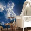Artgeist Fototapetas - Starry Clouds and Delicate Light Over a Corner of the Sky