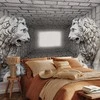 Artgeist Fototapetas - Stone Lions