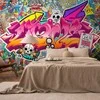 Artgeist Fototapetas - Street art - abstract urban colour graffiti mural with lettering