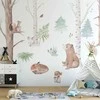 Artgeist Fototapetas - Subtle Illustration With Forest Animals