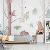 Artgeist Fototapetas - Subtle Illustration With Forest Animals