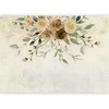 Artgeist Fototapetas - Summer bloom - retro floral motif with flowers and leaves with patterns