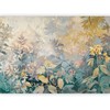 Artgeist Fototapetas - Tapestry Pattern with a Meadow and Flowers Kilim with a Spring Motif