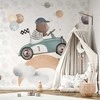 Artgeist Fototapetas - Teddy Bear in a Racing Car