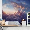 Artgeist Fototapetas - The Sun in Hiding: The Golden Face of the Sky Over a Cloudy Sea