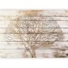 Artgeist Fototapetas - Tree on Boards