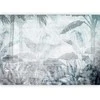 Artgeist Fototapetas - Vanishing jungle - landscape of exotic nature in mėlynas tones