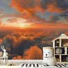 Artgeist Fototapetas - When Dawn Tickles the Clouds: A Spectacle of Colors on the Morning Sky