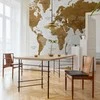 Artgeist Fototapetas - World Map: Baltas Oceans