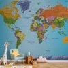 Artgeist Fototapetas - World Map: Colourful Geography