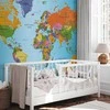Artgeist Fototapetas - World Map: Colourful Geography