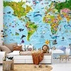 Artgeist Fototapetas - World Map for Kids