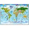 Artgeist Fototapetas - World Map for Kids