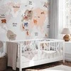 Artgeist Fototapetas - World Map in rusvai gelsvas Tones for Children's Room