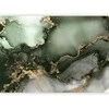 Artgeist Fototapetas - Žalias Watercolour - Abstraction Inspired by Marble Structure