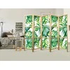 Artgeist Japoniška kambario pertvara - Monstera and Palm Leaves II