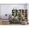 Artgeist Japoniška kambario pertvara - Mysterious Garden - Butterflies Flying Over Flowers - Rustic Evening