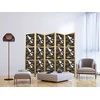 Artgeist Japoniška kambario pertvara - Oriental impressions - decorative pattern with a motif of flying cranes on a dark background