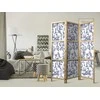 Artgeist Japoniška kambario pertvara - Rome and Botany - Mėlyna Pattern with Greek and Plant Motif