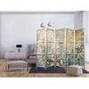 Artgeist Japoniška kambario pertvara - Tapestry Pattern with Meadow and Flowers - Kilim with a Spring Motif