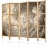 Artgeist Japoniška kambario pertvara - Whisper of Illuminated Clouds: Soft Play of Light in the Theater of the Heavens