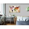 Artgeist Kamštinis paveikslas - Corkboard Map in Watercolor