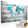 Artgeist Kamštinis paveikslas - Mėlyna Continents