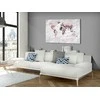Artgeist Kamštinis paveikslas - Rožinė Continents