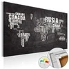 Artgeist Kamštinis paveikslas - Spanish Geography [Cork Map - Spanish Text]