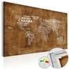 Artgeist Kamštinis paveikslas - The Lost Map [Cork Map - Italian Text]