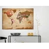 Artgeist Kamštinis paveikslas - World Map: Brown Elegance
