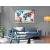 Artgeist Kamštinis paveikslas - World Map: Colourful Madness
