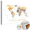 Artgeist Kamštinis paveikslas - World Map