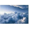 Artgeist Paveikslas - Aerial Landscapes: Rays Lighting Up Fluffy Cloud Formations