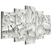 Artgeist Paveikslas - Alabaster Garden (5 Parts) Wide